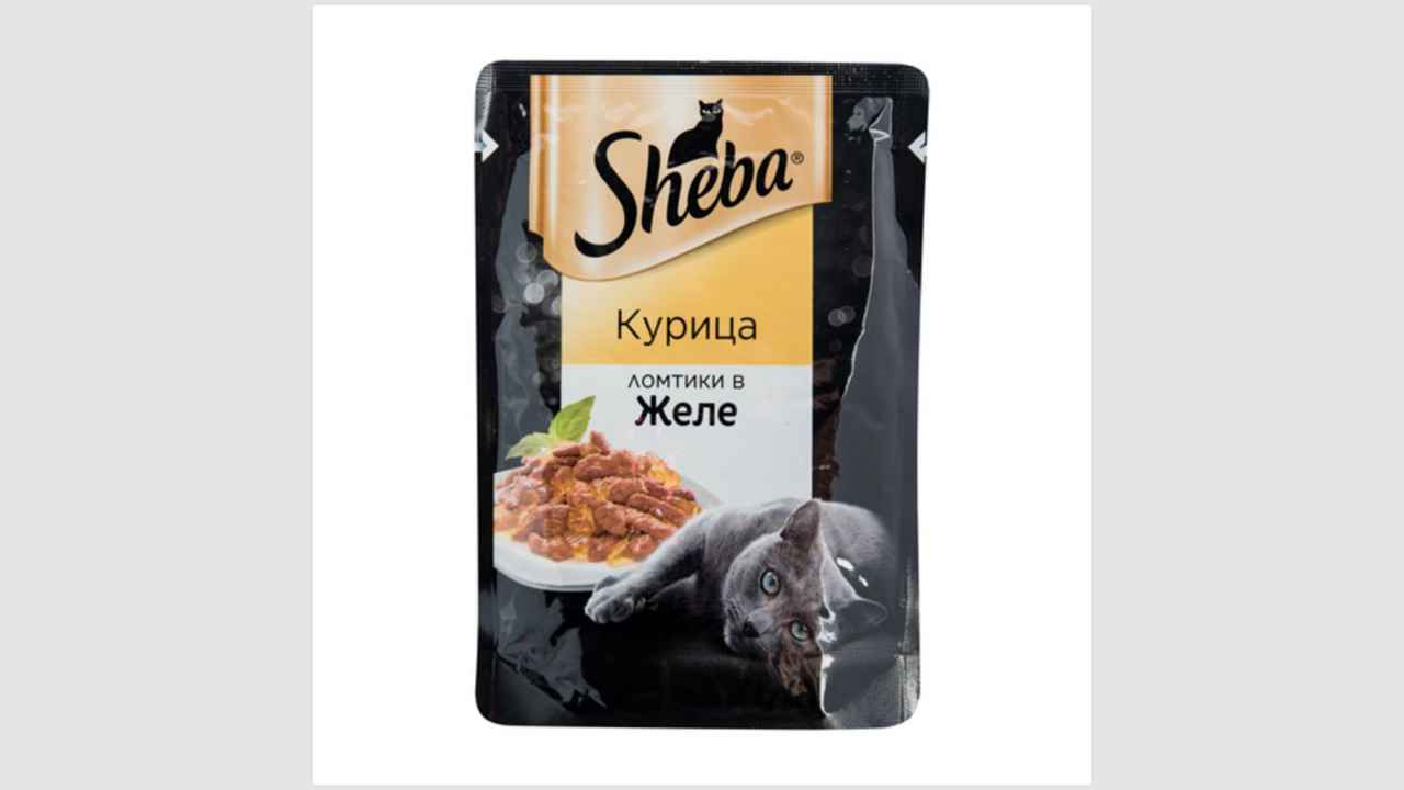 Корм консервированный полнорационный Sheba, для взрослых кошек, с курицей «Ломтики в желе. Курица»