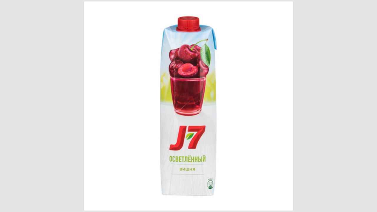 Нектар вишневый, осветленный, для детского питания (для детей старше 3-х лет), J7