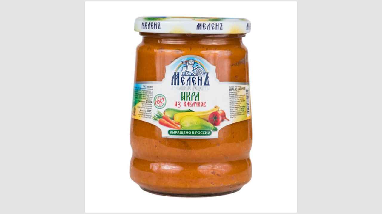 Икра овощная: икра из кабачков «Меленъ»