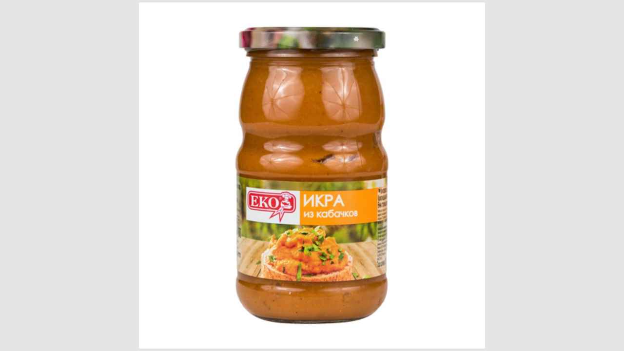 Консервы, икра из кабачков, продукт стерилизованный Eko