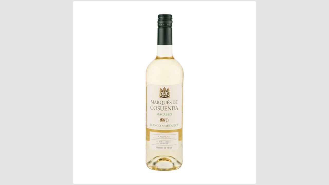 Marques de Cosuenda Blanco Semidulce, вино защищенного наименования места происхождения, регион Кариньена, категории DOP, полусладкое белое 2018