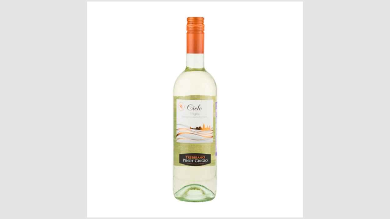 Cielo Puglia Trebbiano Pinot Grigio, вино защищенного географического указания белое полусухое Треббьяно Пино Гриджо 2019