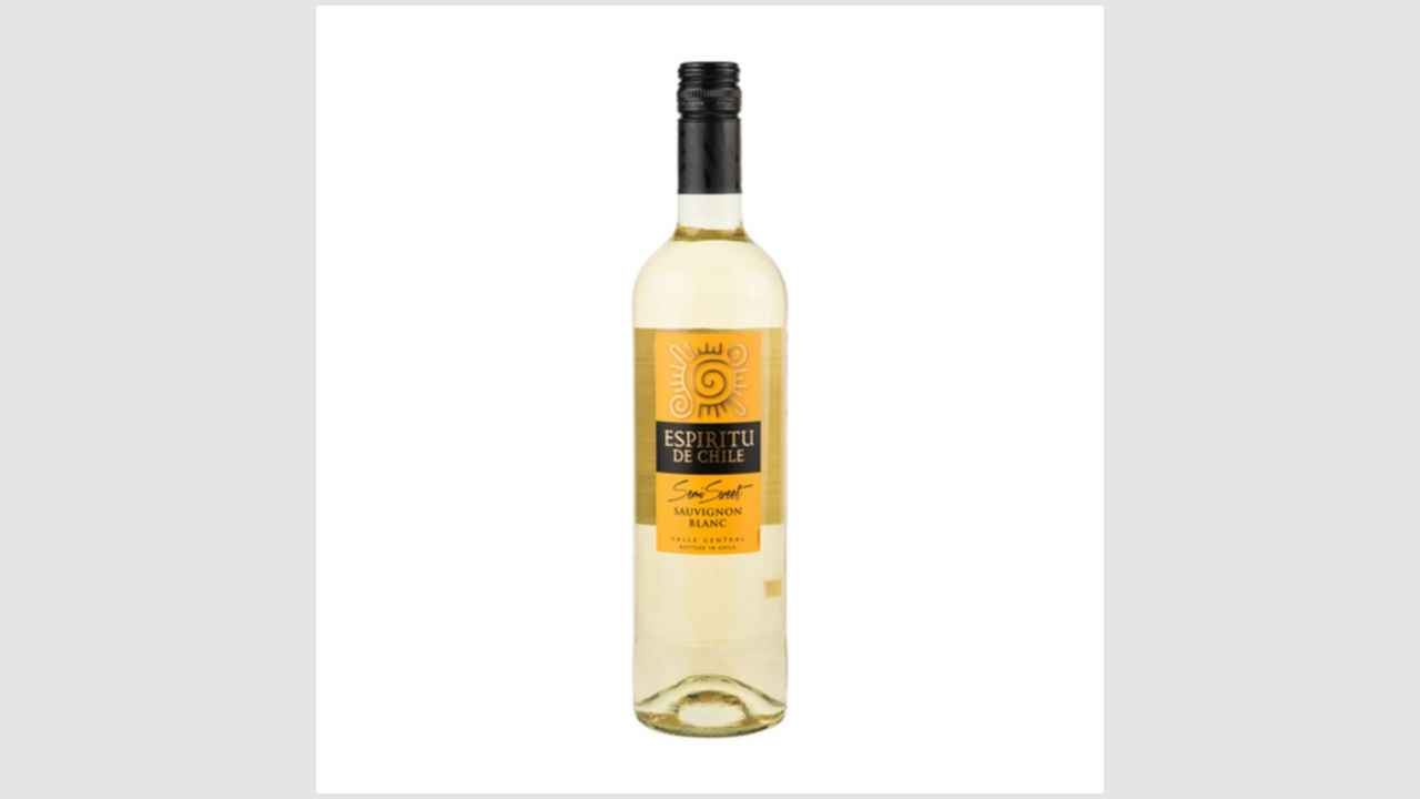 Espiritu de Chile Sauvignon Blanc, вино защищенного географического указания полусладкое белое региона Валле Централь 2019