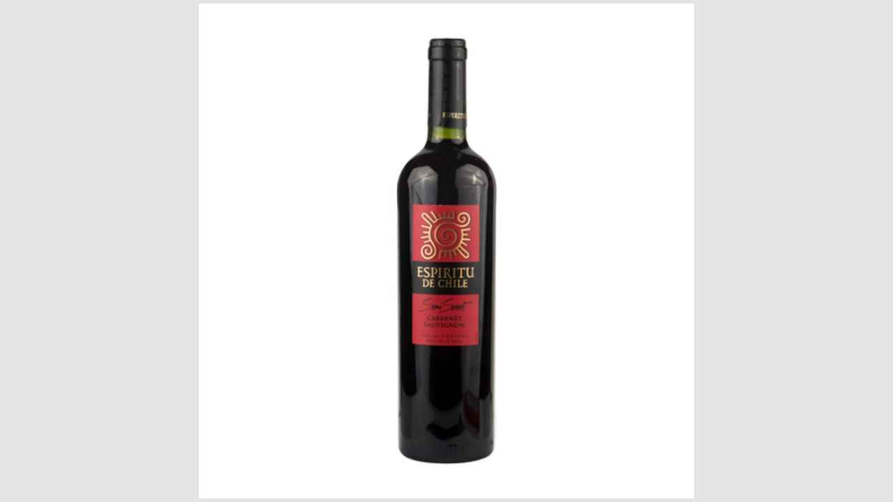 Espiritu de Chile Cabernet Sauvignon, вино защищенного географического указания полусладкое красное региона Валле Централь 