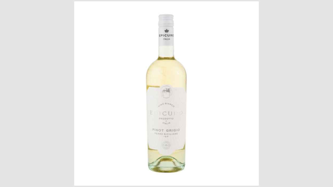 Epicuro Pinot Grigio Terre Siciliane IGP, вино защищенного географического указания категории I.G.P. региона Сицилия полусухое белое  2019