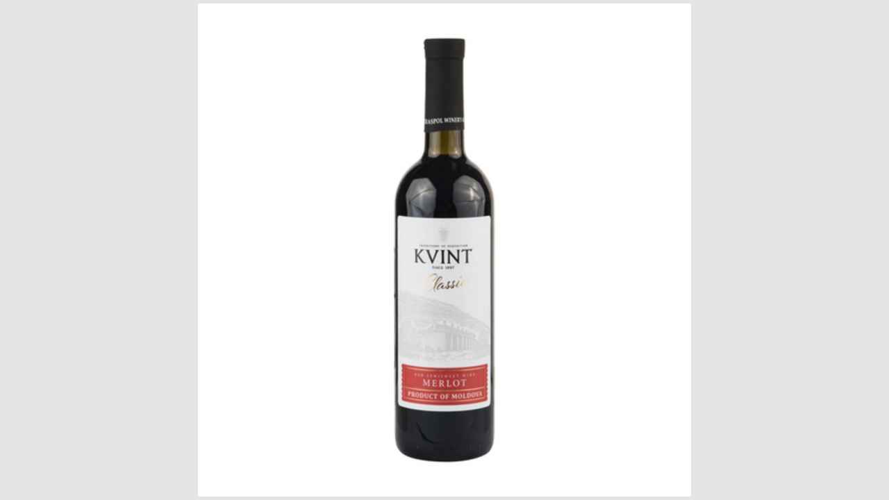 Kvint classic Мерло, вино столовое полусладкое красное, серия «Классик» 