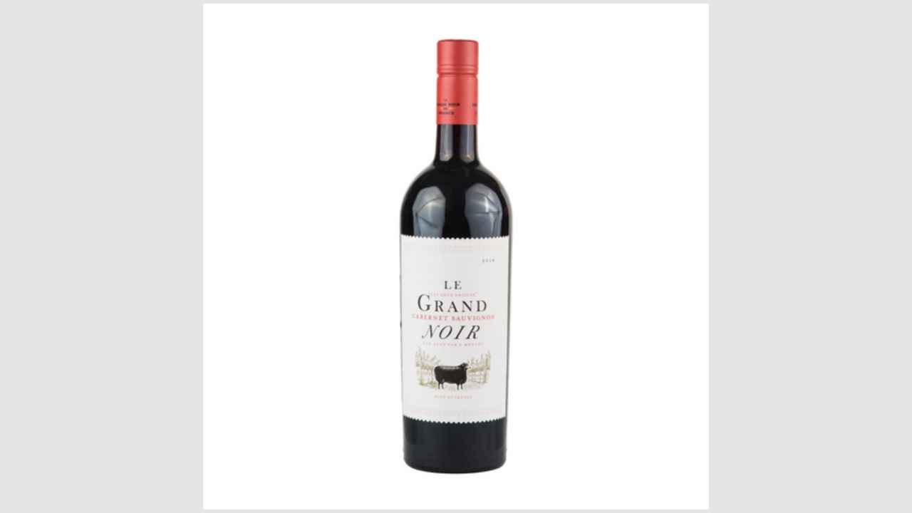 Le Grand Noir Cabernet Sauvignon, вино защищенного географического указания красное полусухое 2018