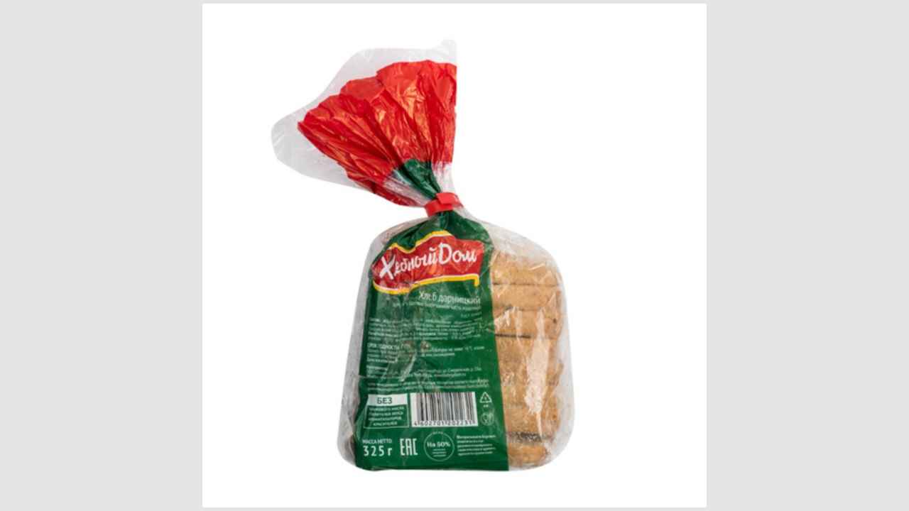 Хлеб «Дарницкий» формовой, в упаковке (нарезанная часть изделия), «Хлебный дом»