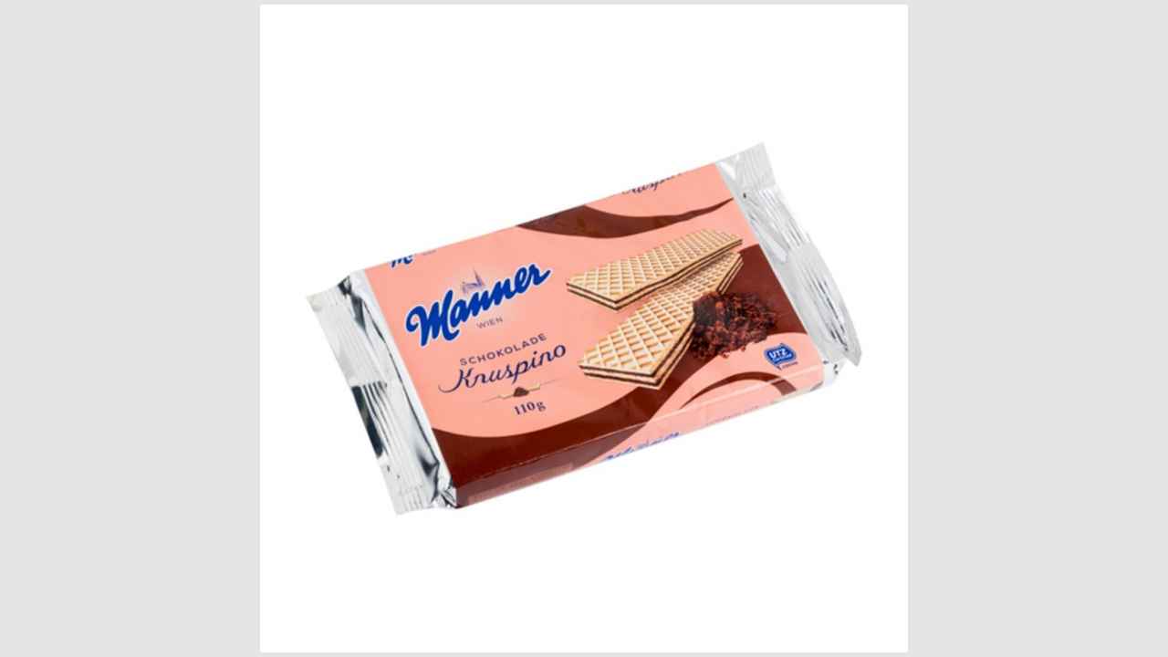 Вафли с шоколадным кремом Manner Knuspino