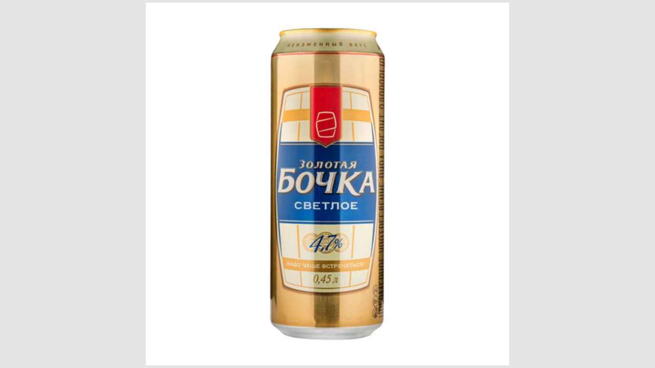 Пиво «Золотая бочка» светлое, пастеризованное
