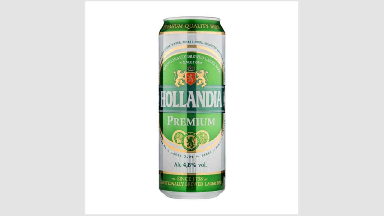 Пиво светлое, пастеризованное, фильтрованное Hollandia