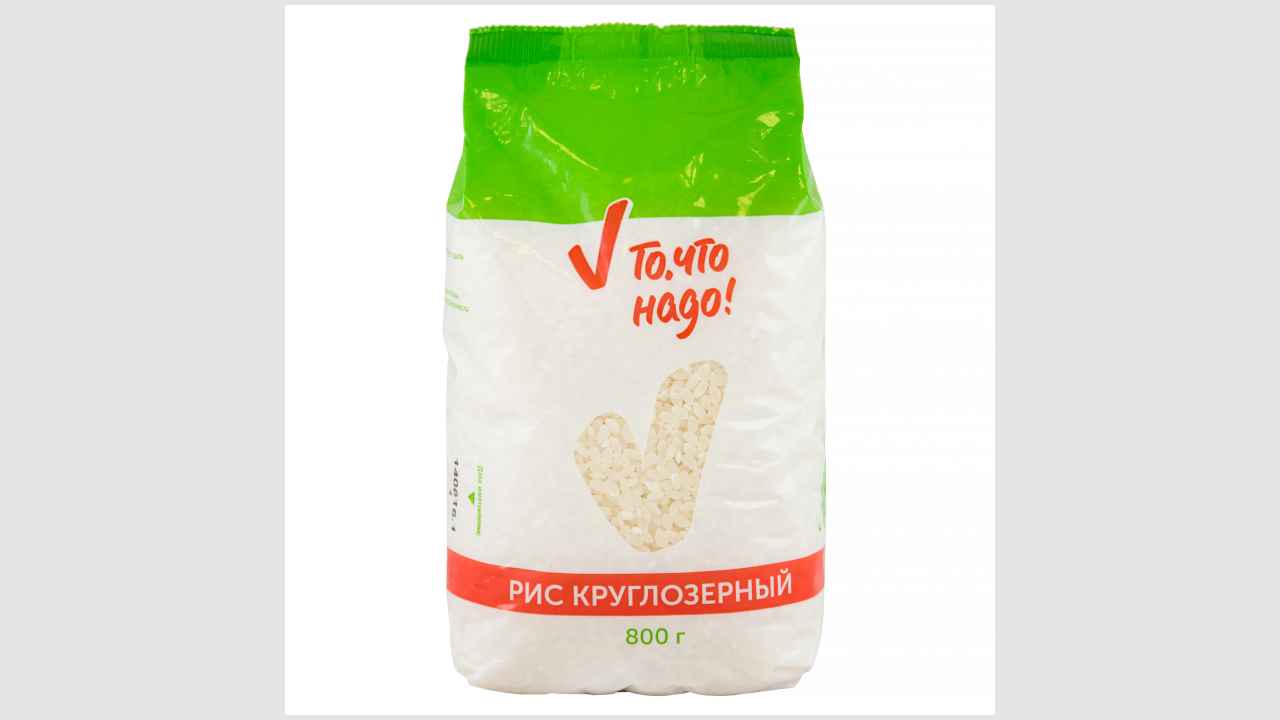 То,что надо! Крупа рисовая шлифованная. Рис круглозерный. Первый сорт.