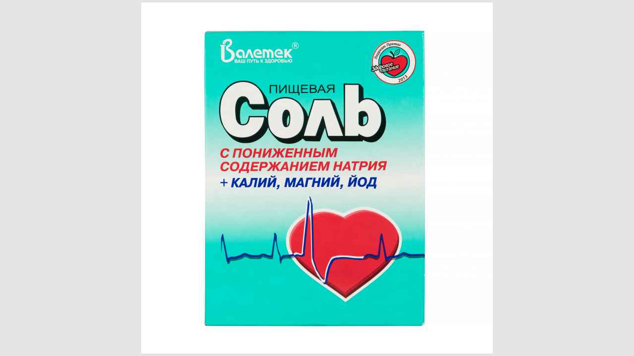 Соль пищевая с пониженным содержанием натрия