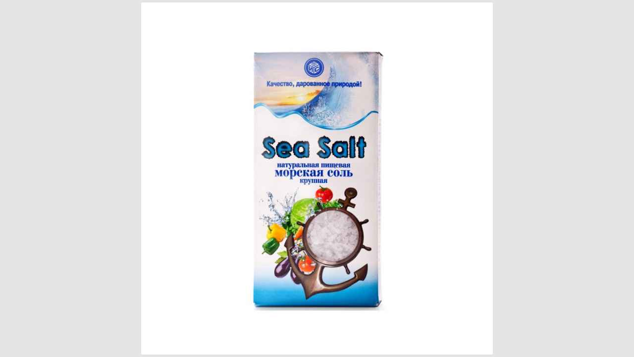 Соль поваренная пищевая молотая «Sea Salt» (морская соль крупная Илецкая)