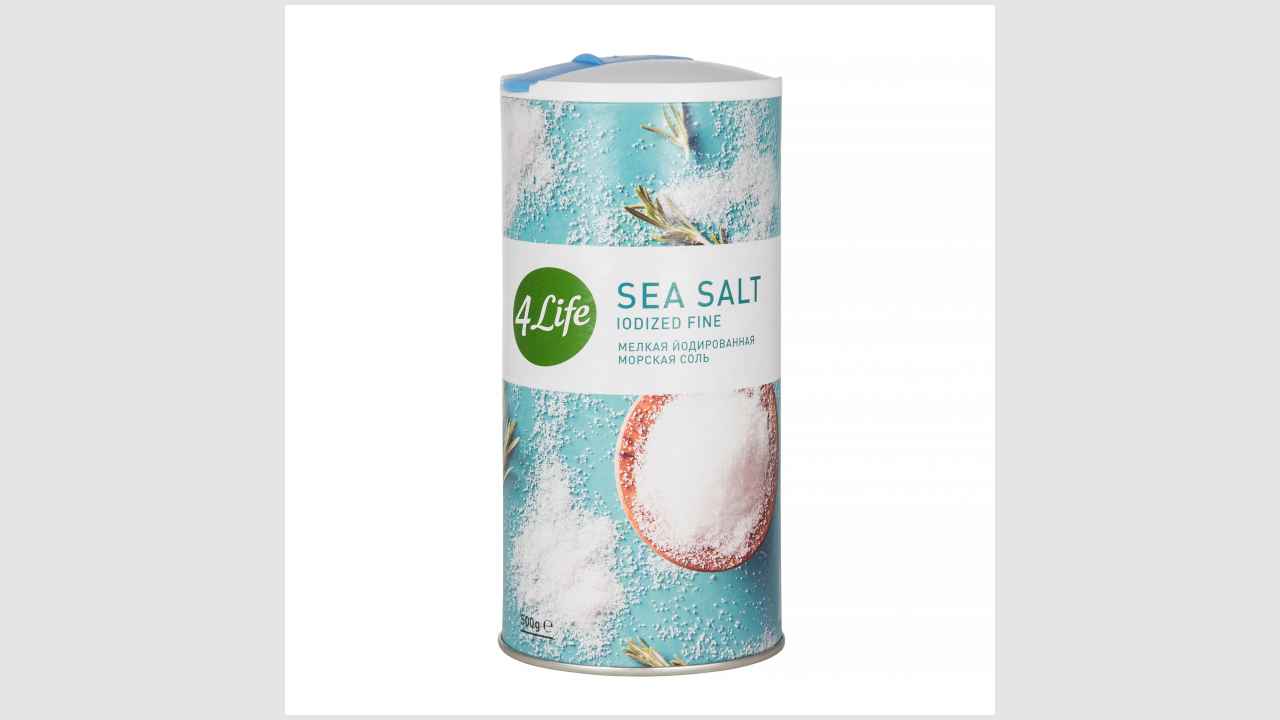 Соль атлантическая морская йодированная пищевая мелкая