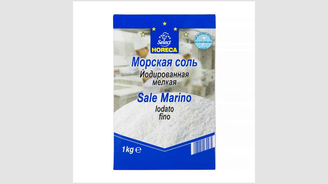 Морская соль, йодированная поваренная пищевая выварочна
