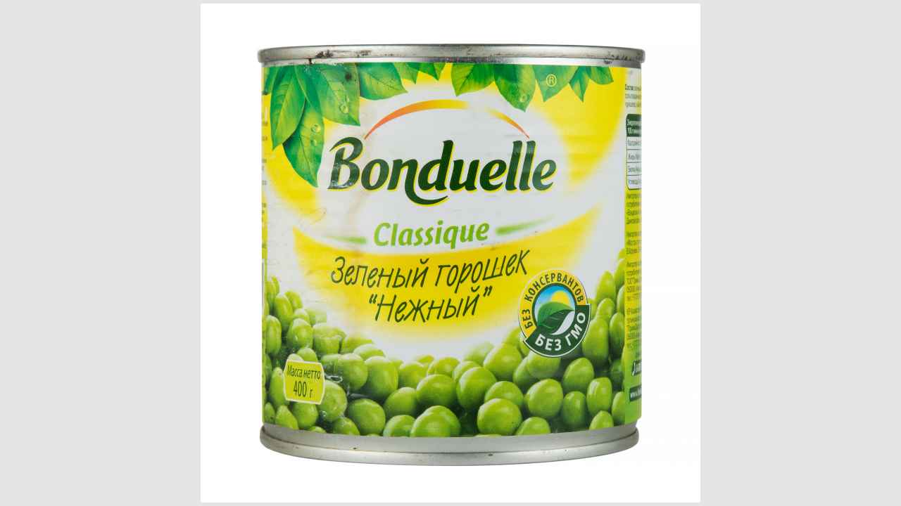 Bonduelle Зеленый горошек нежный. Консервированный стерилизованный