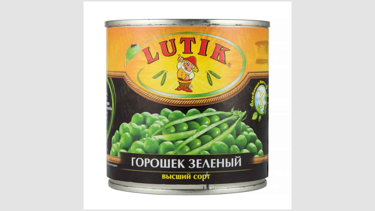 Lutik Горошек зеленый. Консервы натуральные