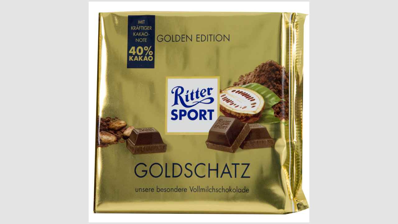 Ritter Sport Goldschatz молочный шоколад