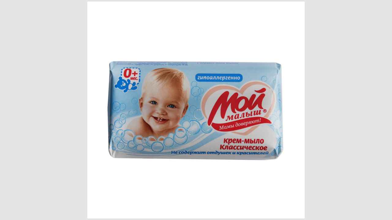 Крем-мыло туалетное, твердое, детское