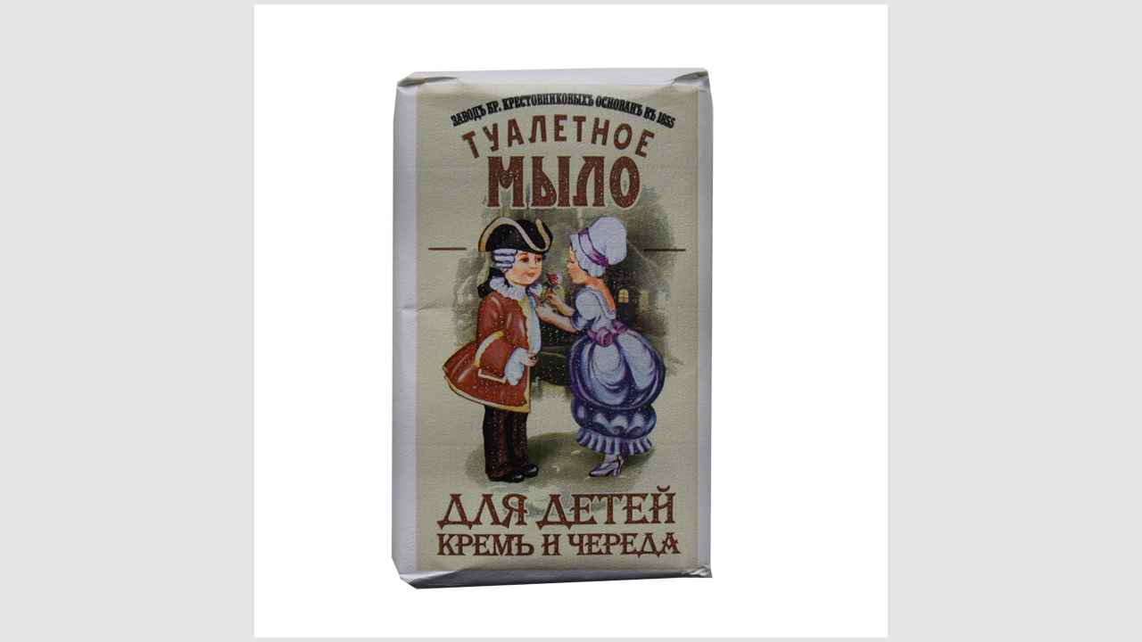 Мыло туалетное, твердое «Заводъ братьевъ Крестовниковыхъ»
