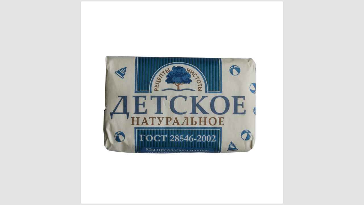 Мыло туалетное, твердое, детское