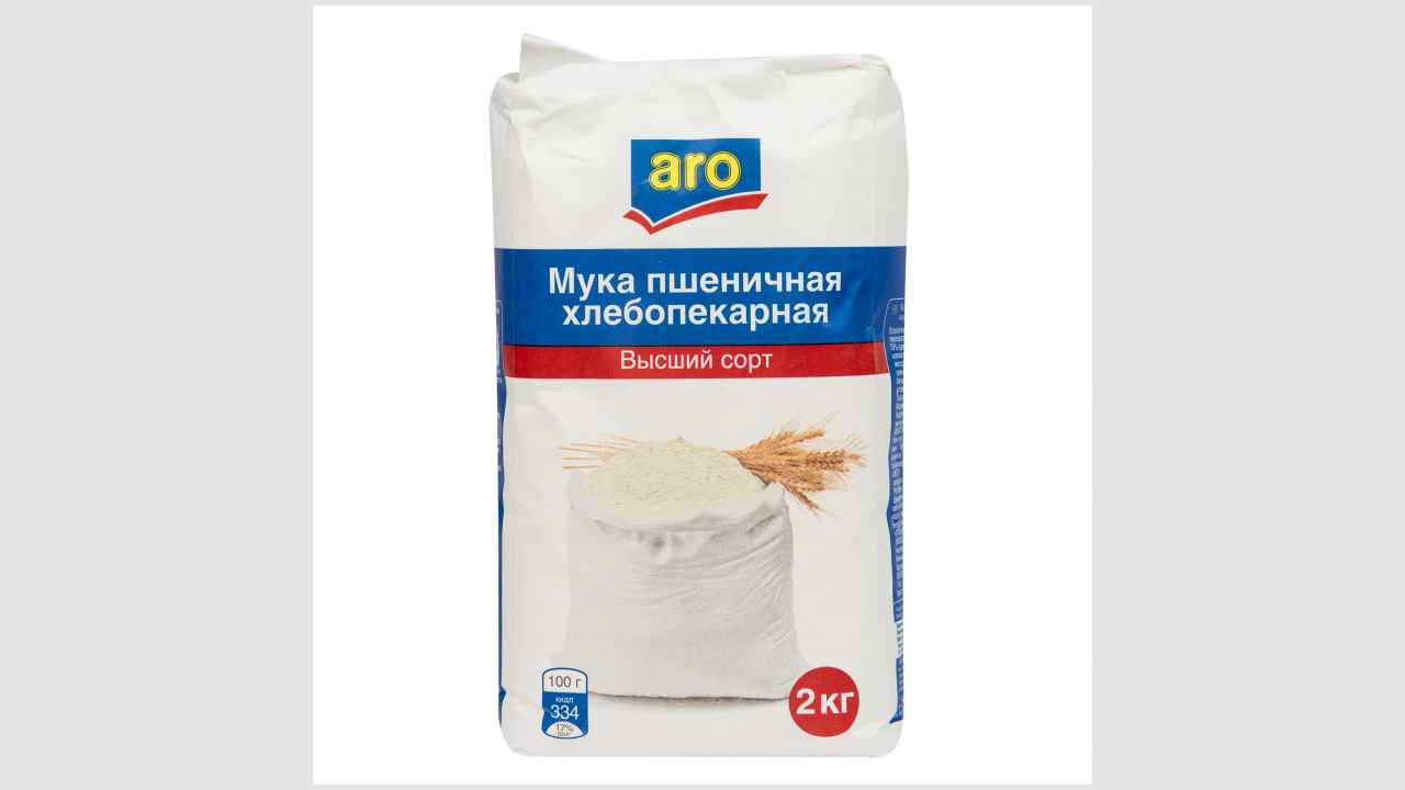Мука пшеничная хлебопекарная «ARO» высший сорт