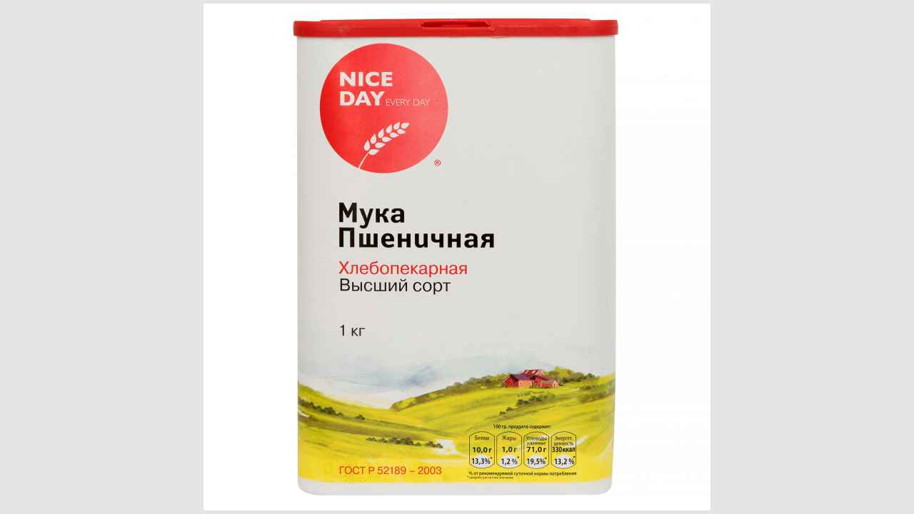 Мука пшеничная хлебопекарная «NICE DAY» сорт Высший