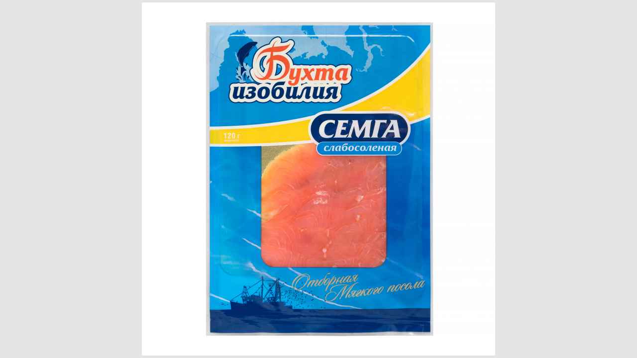 Семга, филе-ломтики без кожи слабосоленые