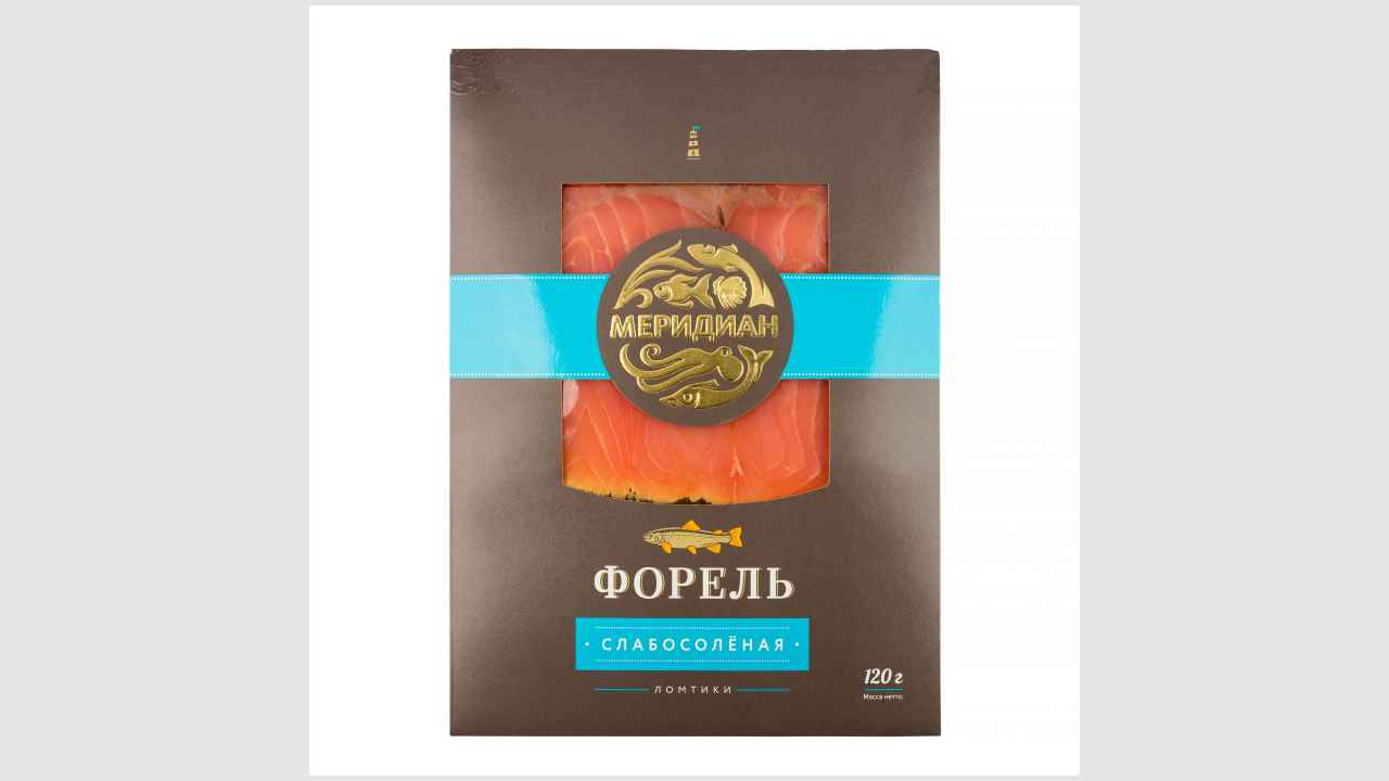 Форель ломтики, слабосоленая
