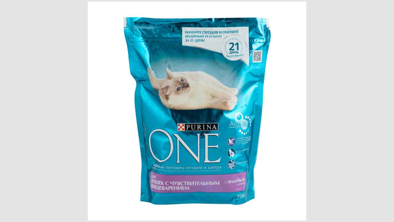 Purina One. Корм сухой полнорационный для кошек с чувствительным пищеварением и разборчивым вкусом, с индейкой и рисом