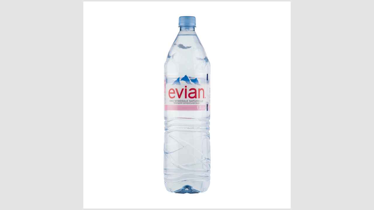 Вода минеральная, природная, питьевая, столовая Evian, гидрокарбонатная. магниево-кальциевая, негазированная