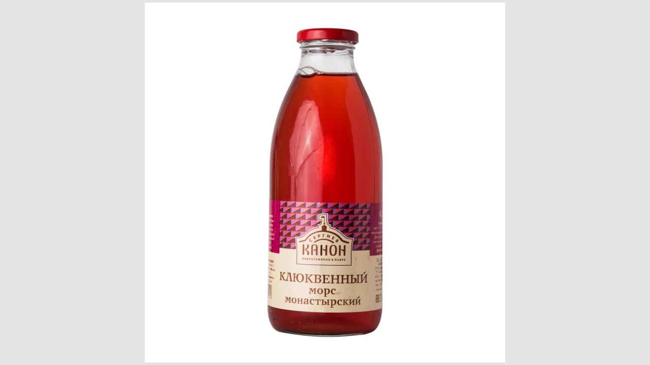 Клюквенный морс «Сергиев Канон». Монастырский