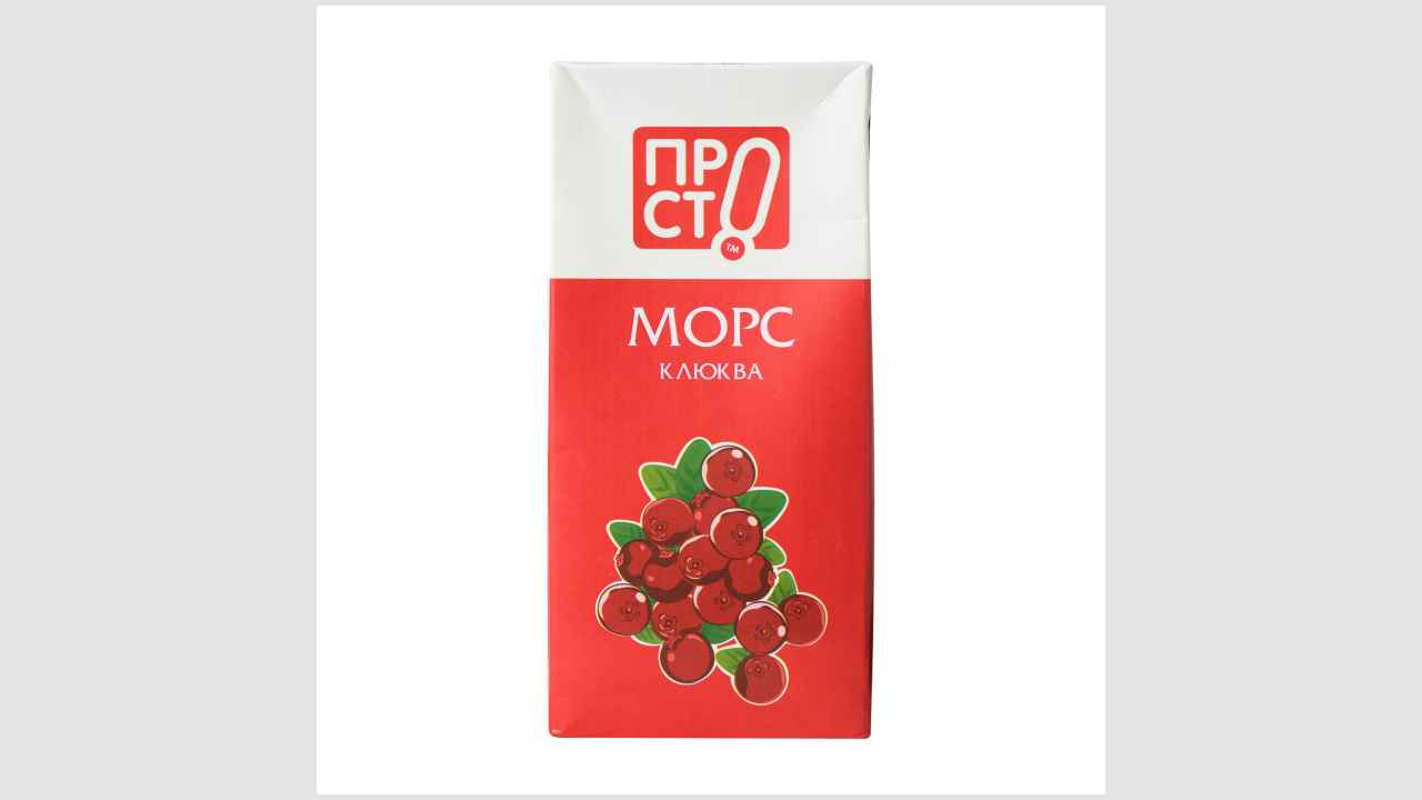 Морс из клюквы ТМ «Просто»