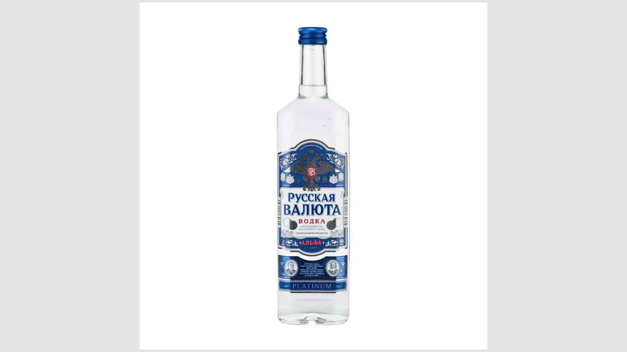 Водка «Русская валюта» platinum