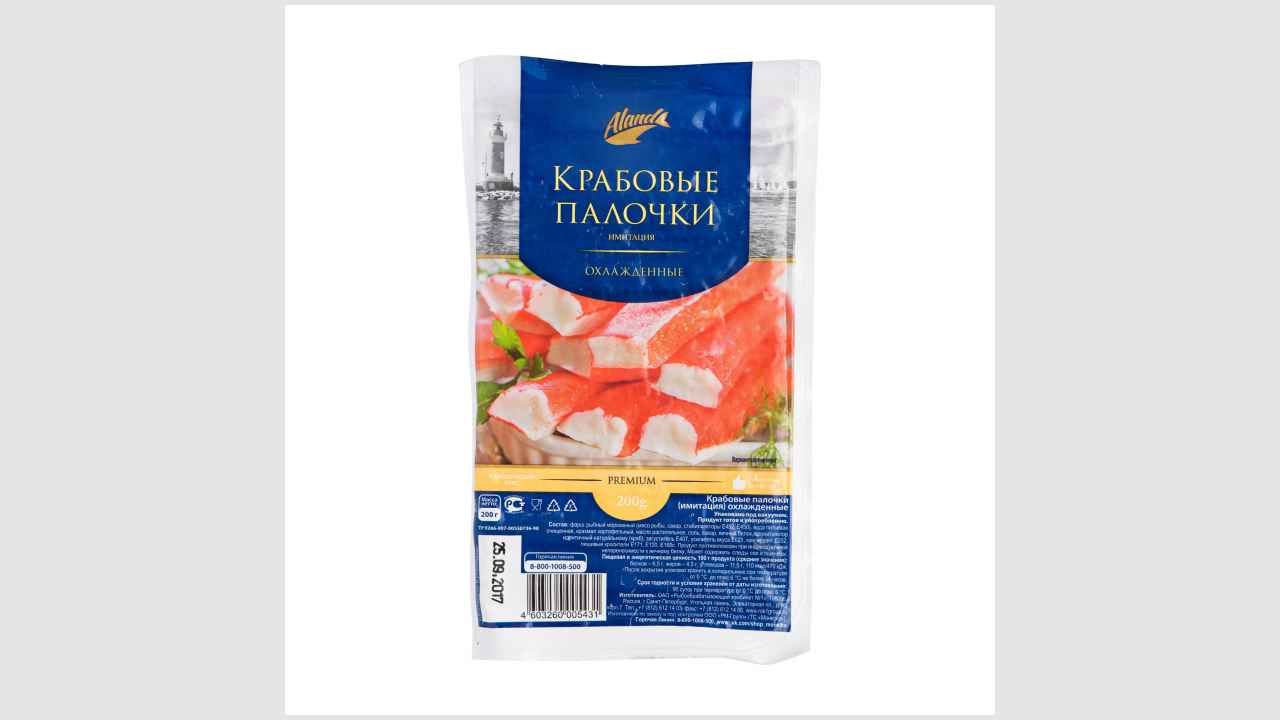 Крабовые палочки (имитация) охлаждённые Aland