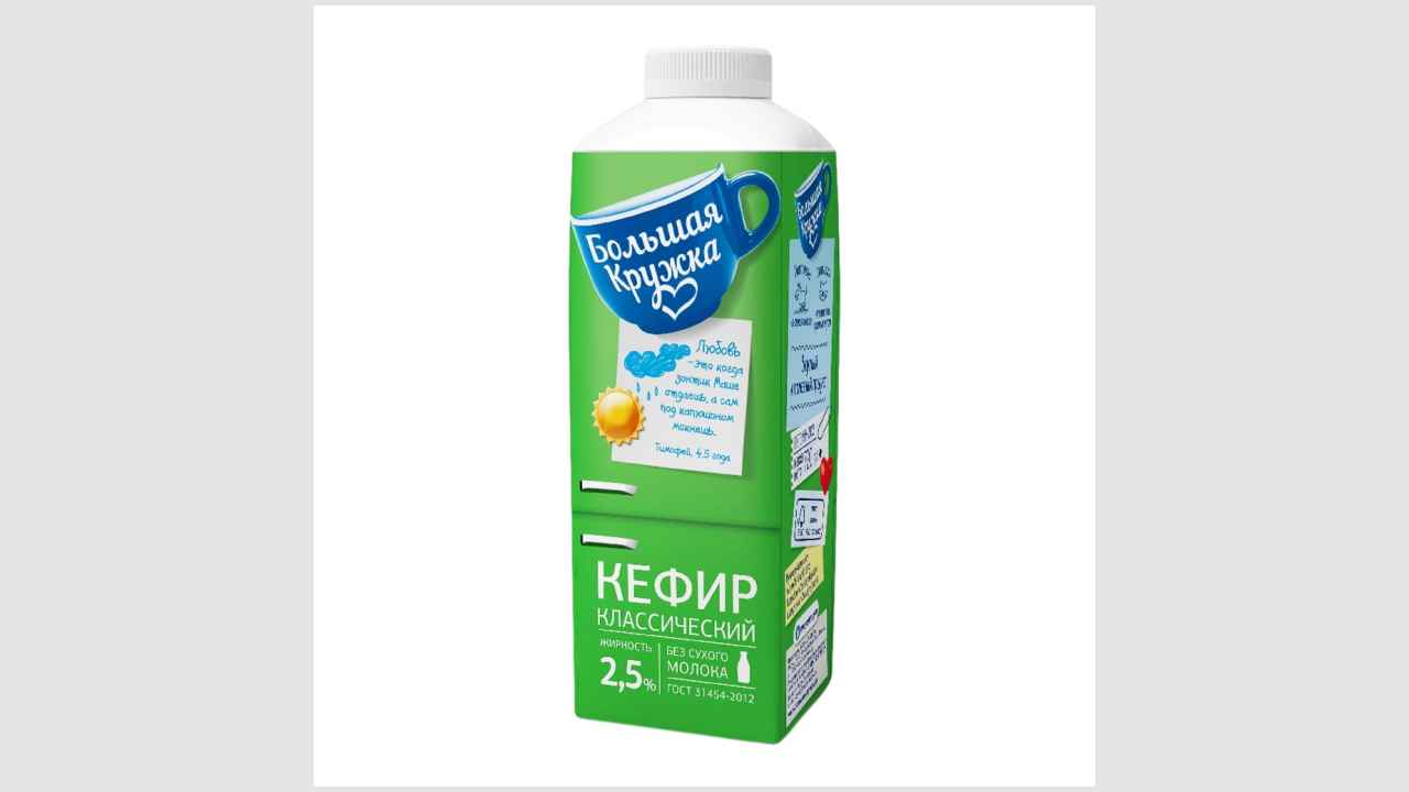 Кефир классический, жирность 2,5% «Большая Кружка»