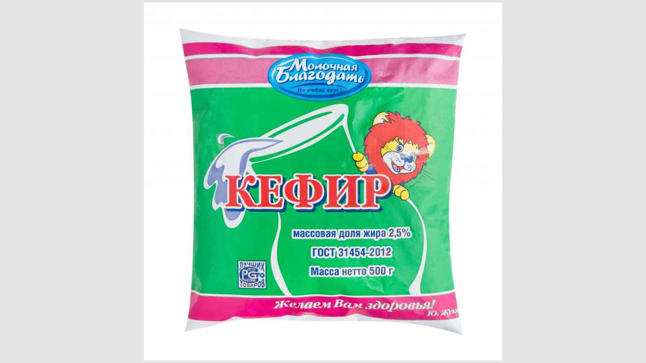 Кефир, массовая доля жира - 2,5%	