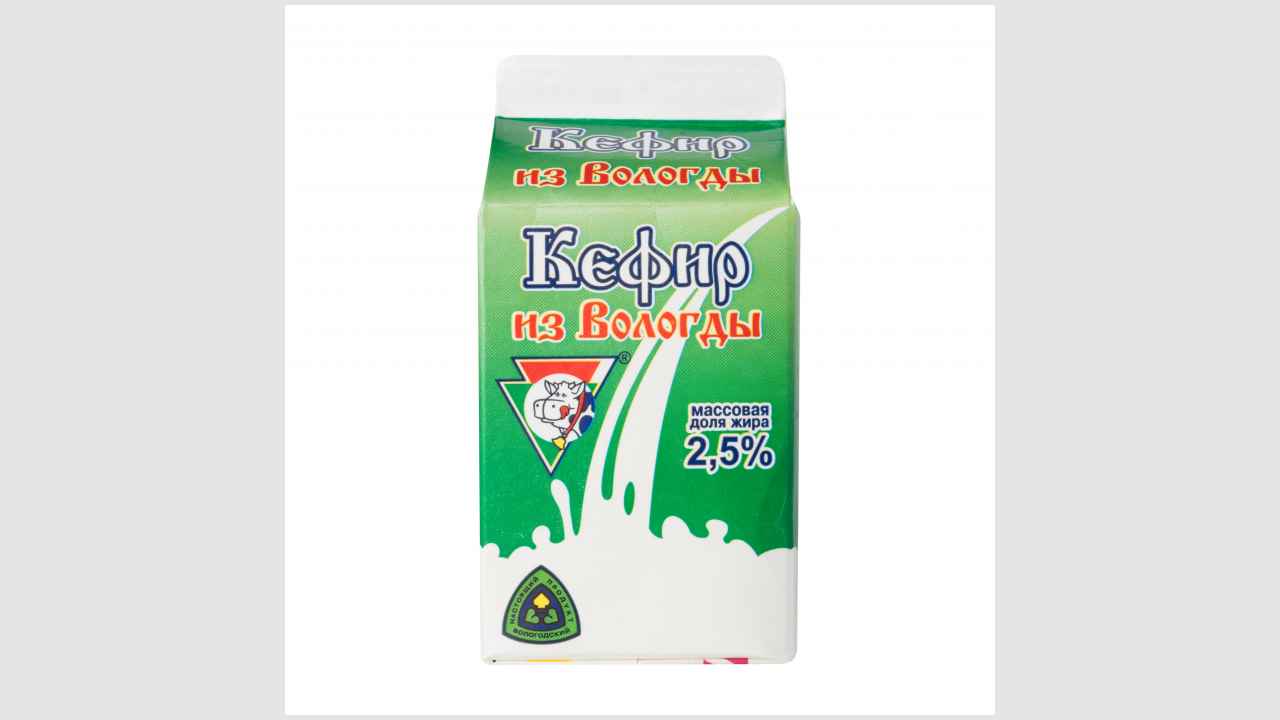 Кефир, массовая доля жира - 2,5%	