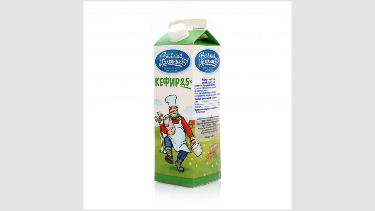 Кефир, массовая доля жира - 2,5%	