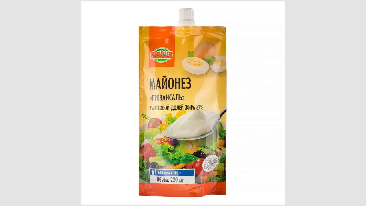 Майонез классический с массовой долей жира 67% «Провансаль» Globus