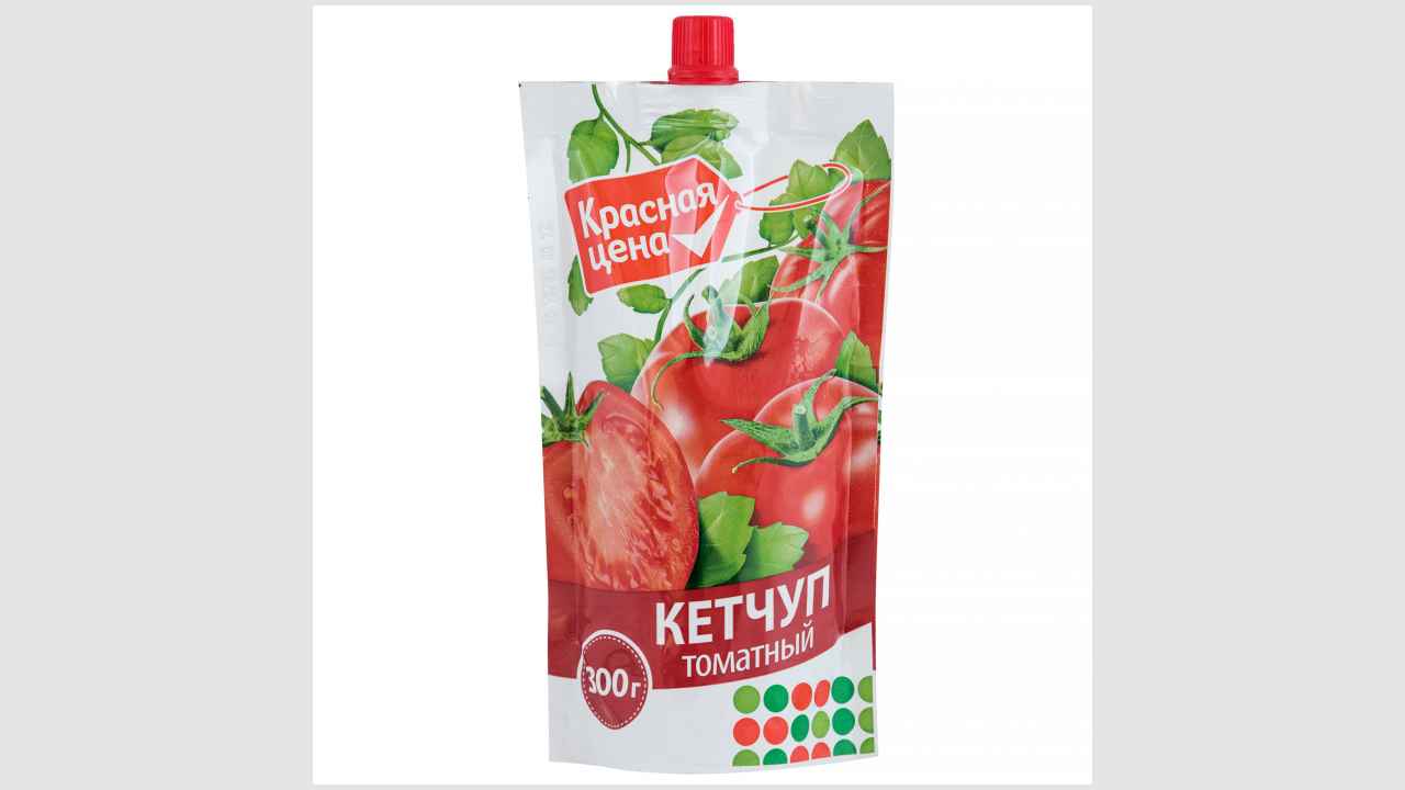 Кетчуп высшей категории (нестерилизованный) томатный «Красная цена»