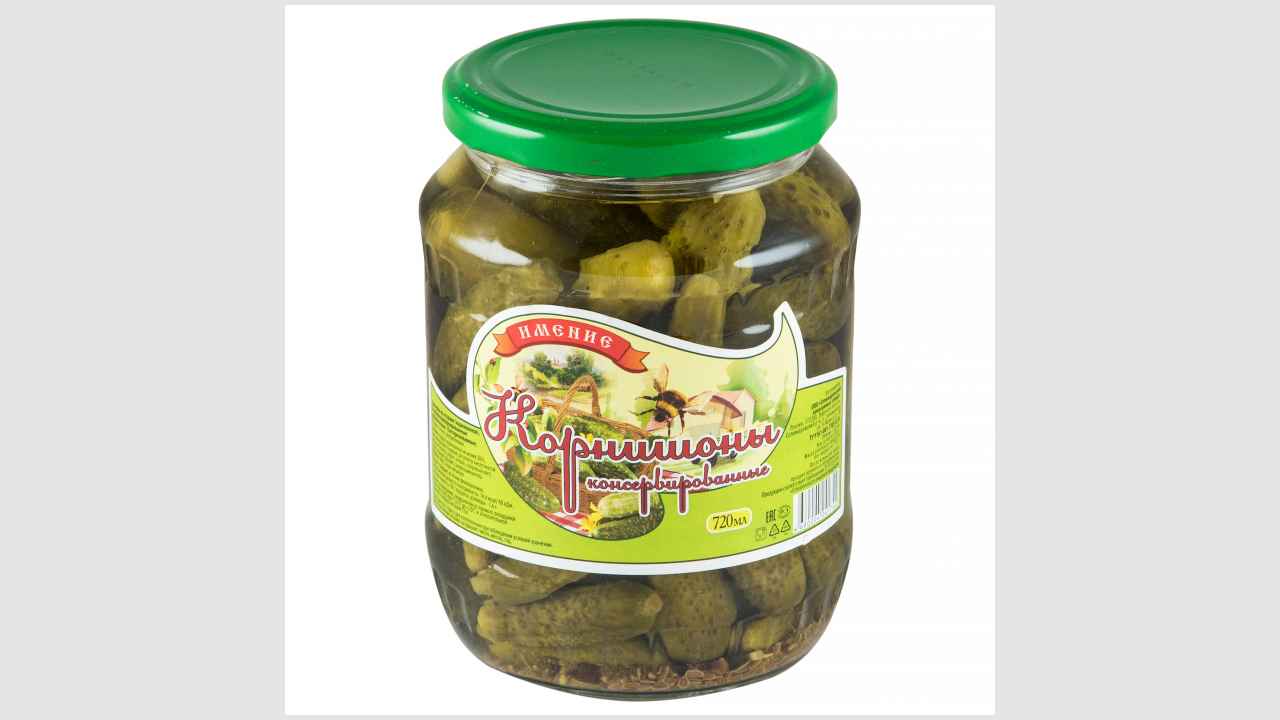 Огурчики консервированные деликатесные