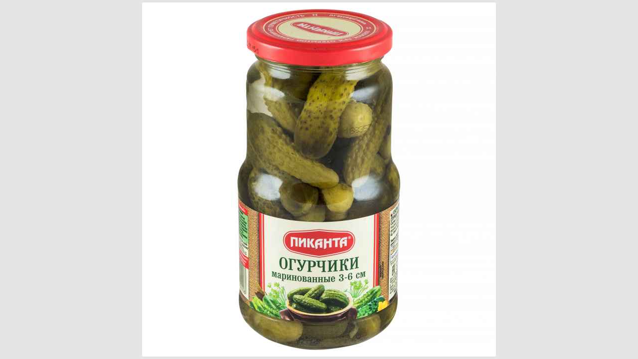Огурчики маринованные 3-6 см