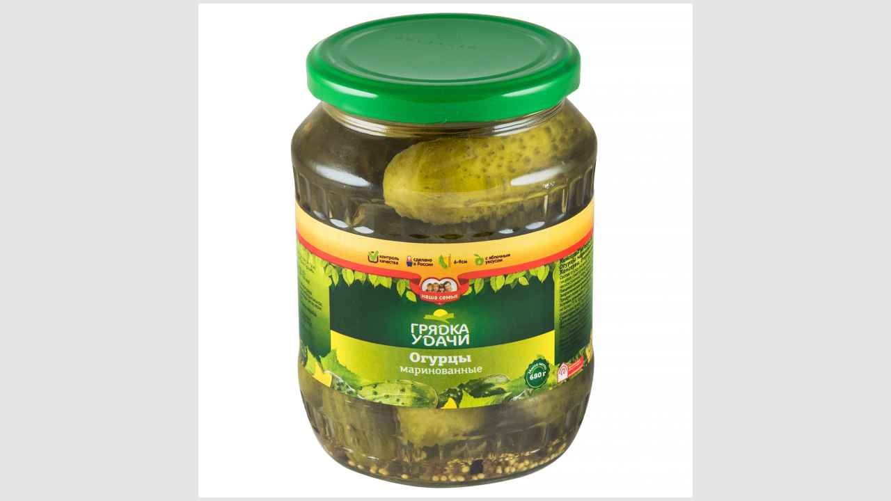Огурцы маринованные 6-9 см