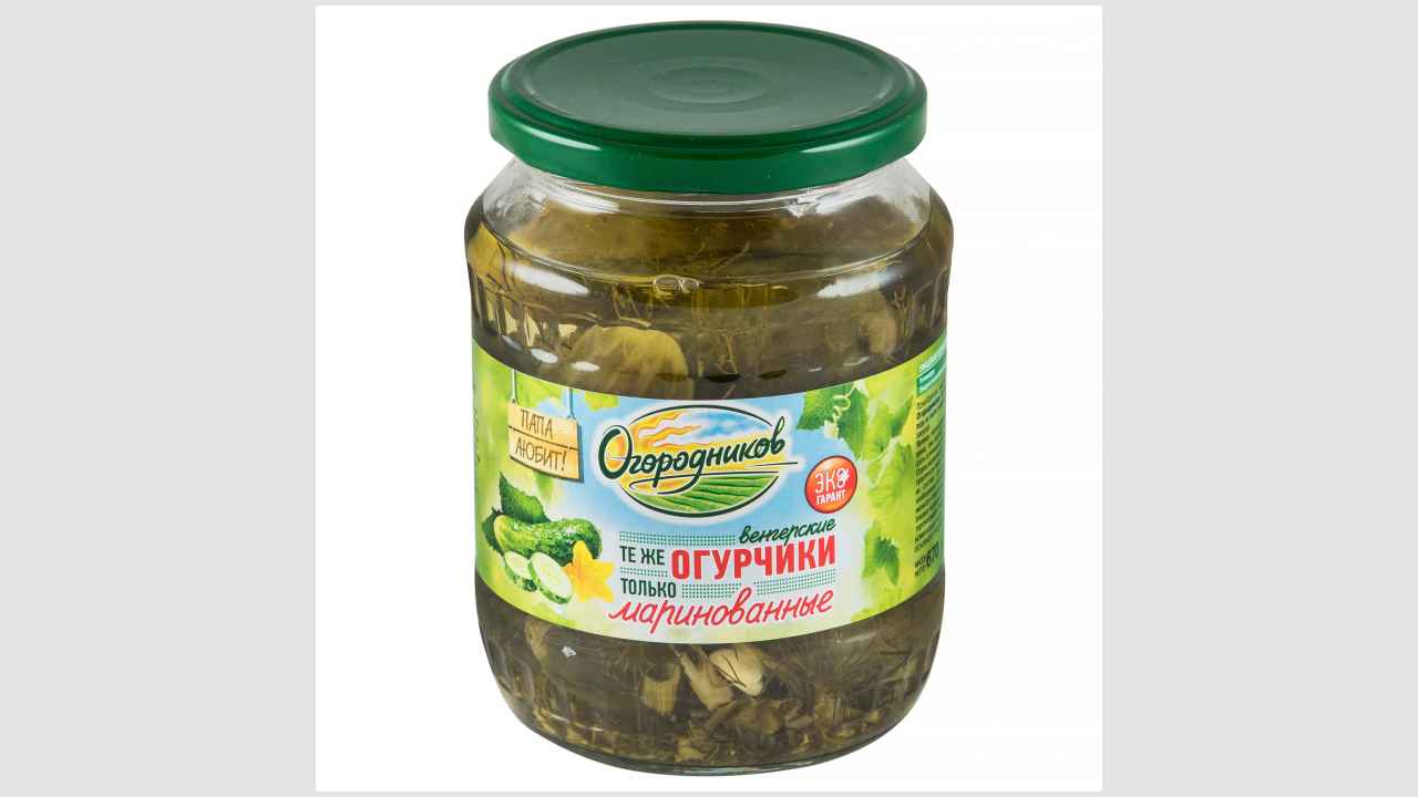 Огурцы маринованные целые