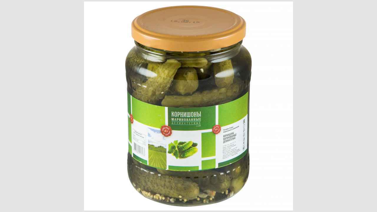 Корнишоны маринованные деликатесные 3-6 см