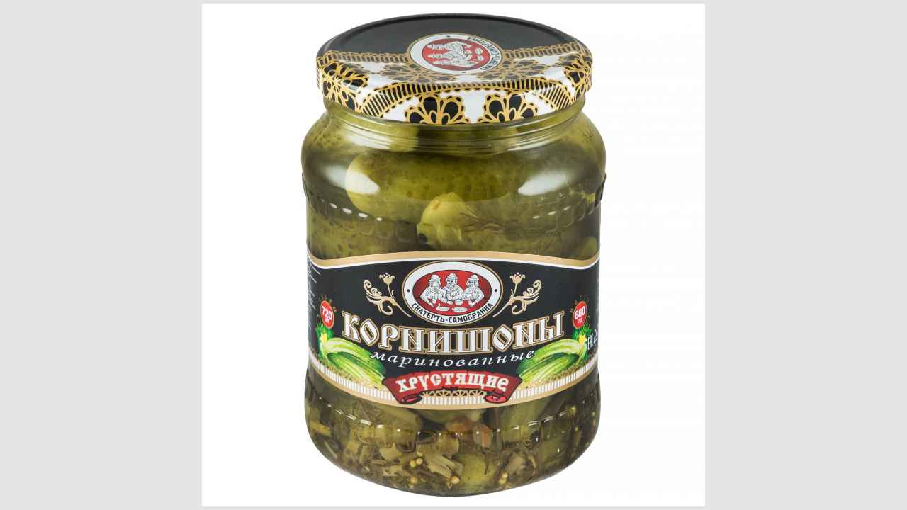 Корнишоны маринованные хрустящие