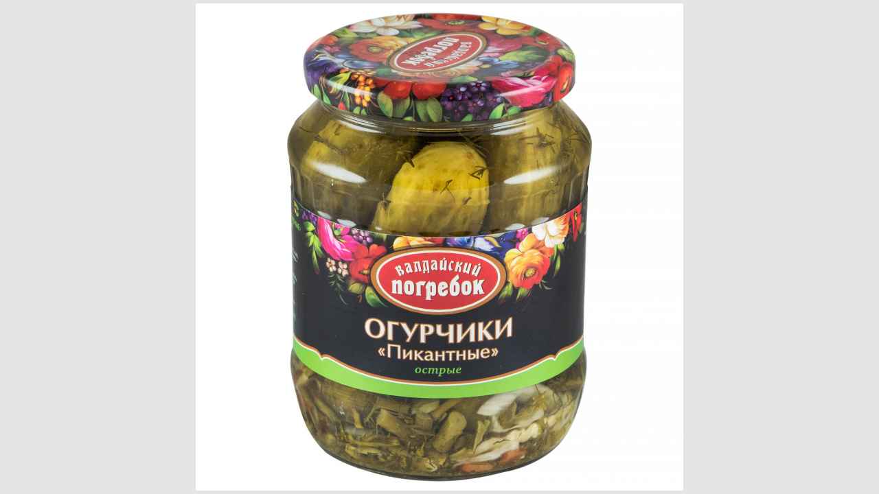Огурчики пикантные острые маринованные