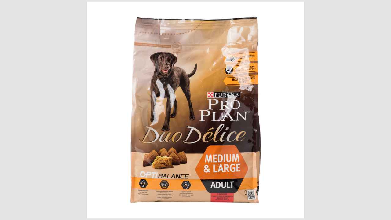 Pro plan duo delice (Про план дуо делис). Корм сухой, полнорационный, для взрослых собак средних и крупных пород, с высоким содержанием говядины